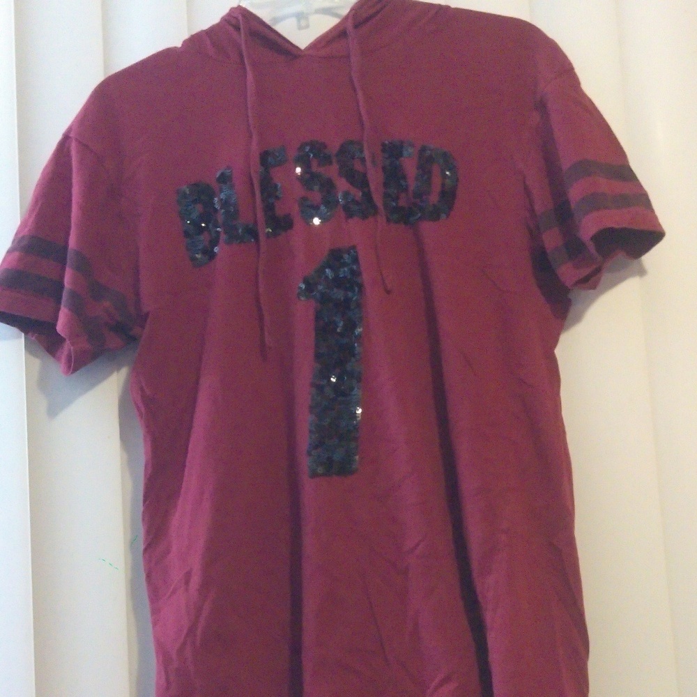 On fire red Blessed 1 shirt